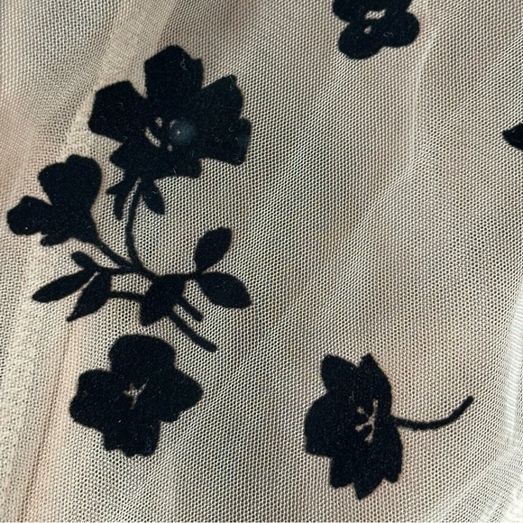 CHICWISH 3D Mesh Tulle Velvet Floral MIDI Skirt Fairycore Whimigoth Size 2XL-3XL - Picture 11 of 16